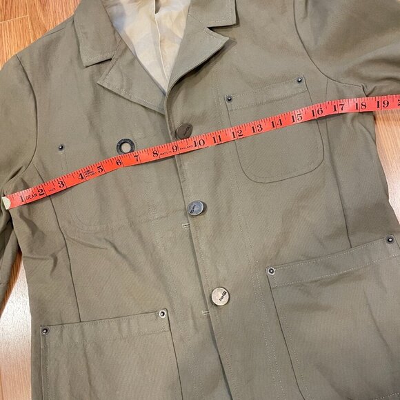 Vintage Due G Collared Coated Canvas Jacket - Picture 13 of 15
